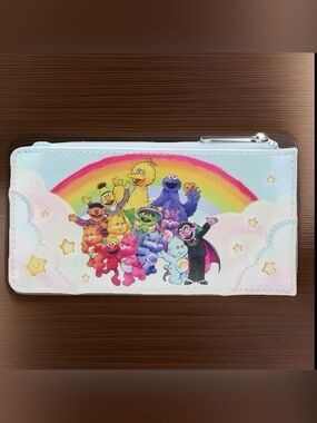 Loungefly Sesame Street Rainbow Character Zip Wallet - Pastel Multicolor